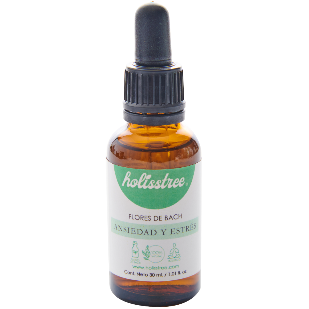 Caja con Flores de Bach Contra Ansiedad y Estrés 30 ml