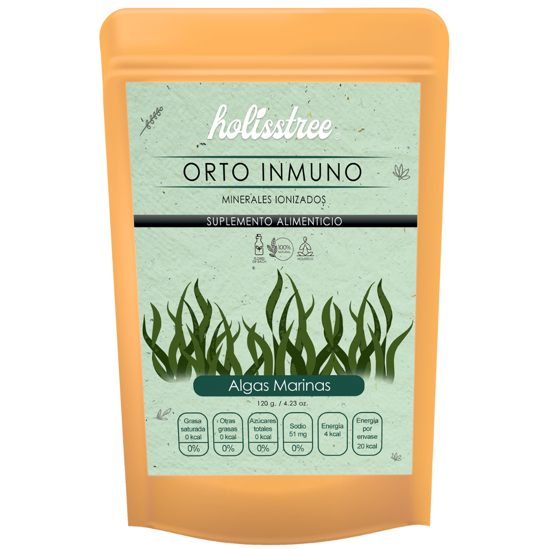 Caja con 10 Orto Inmuno Minerales Ionizados Polvo Nutricion de 120gr