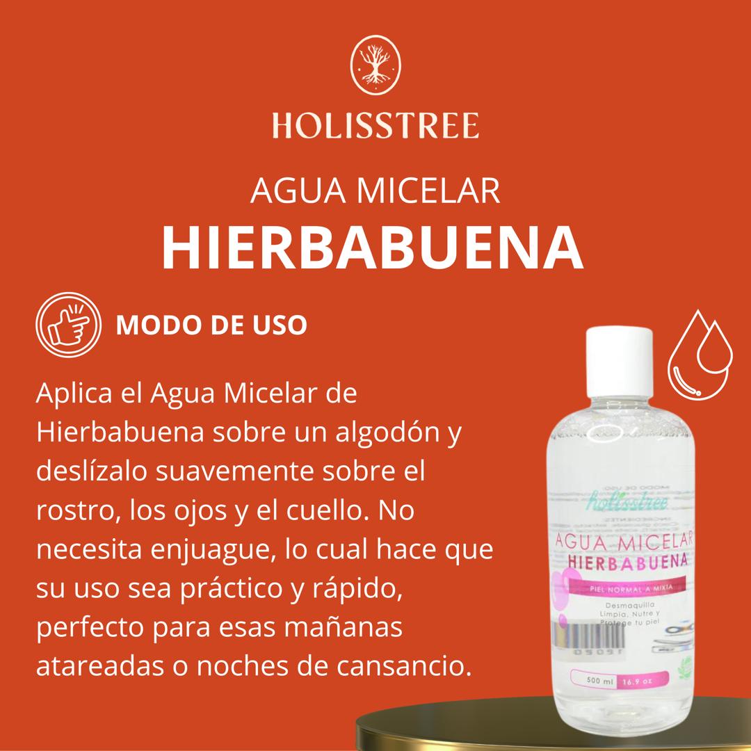 Agua Micelar Hierbabuena Piel Normal Mixta | 500ml