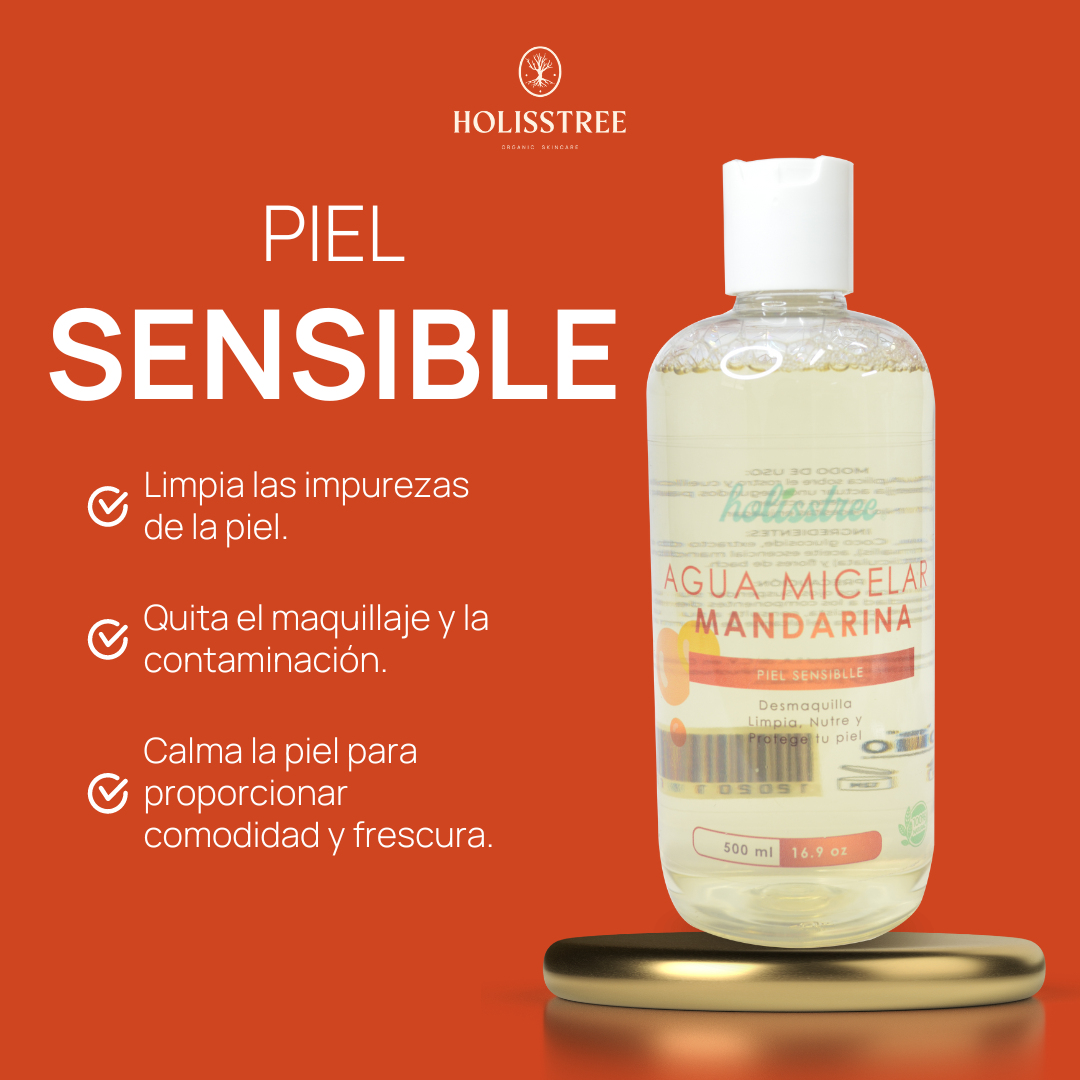 Agua Micelar Mandarina Piel Sensible | 500ml