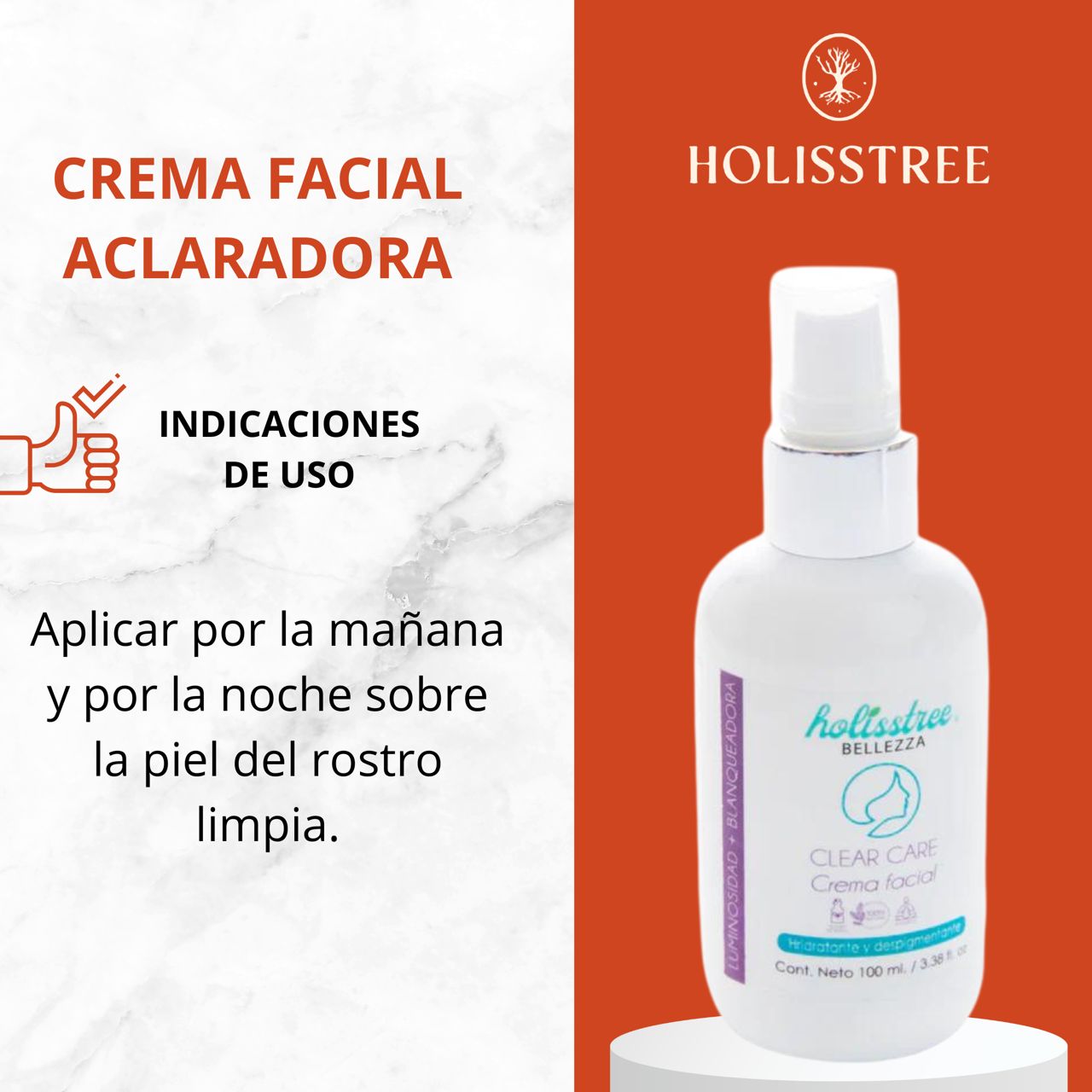 Clear Care Crema Facial Aclaradora | 100ml