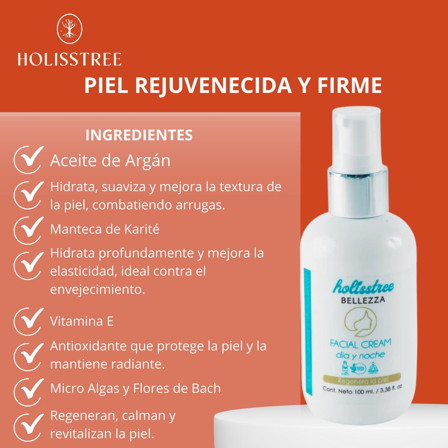 Crema Facial Dia Y Noche Regenerante | 100ml