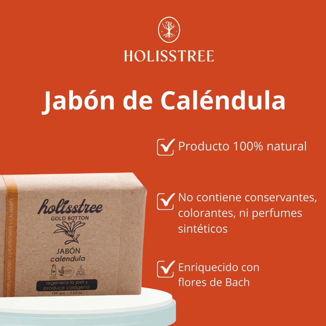 Jabón de Caléndula Natural Antiinflamatorio | 100gr - Holisstree