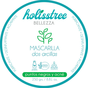Mascarilla Dos Arcillas Anti Acne | 250gr Holisstree