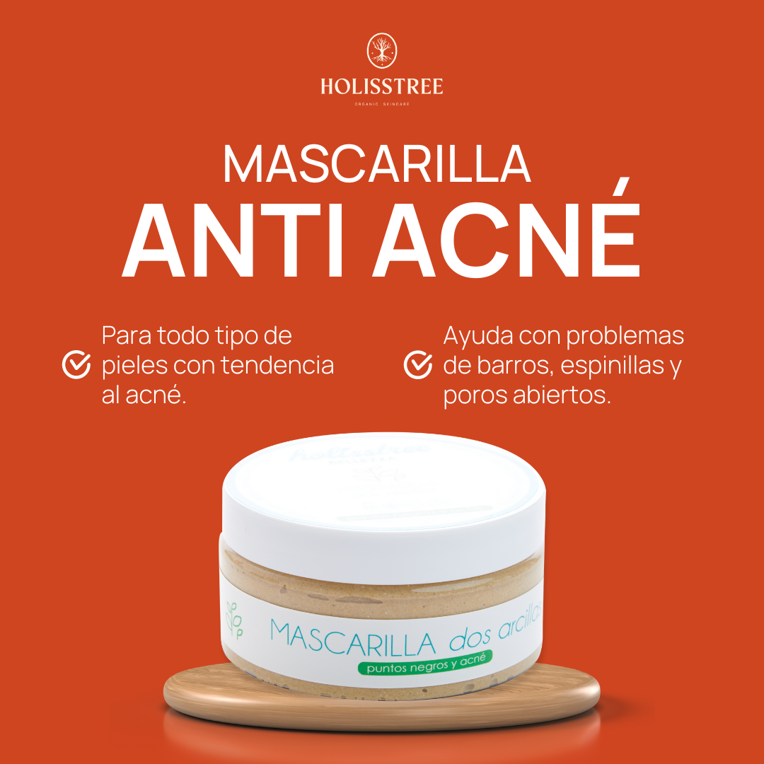 Mascarilla Dos Arcillas Anti Acne | 250gr