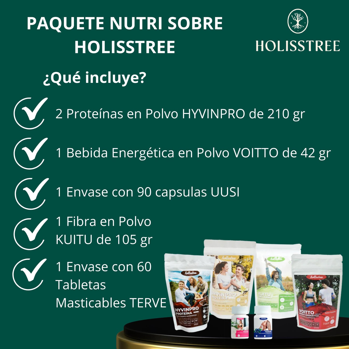 Paquete Nutri Sobre Holisstree